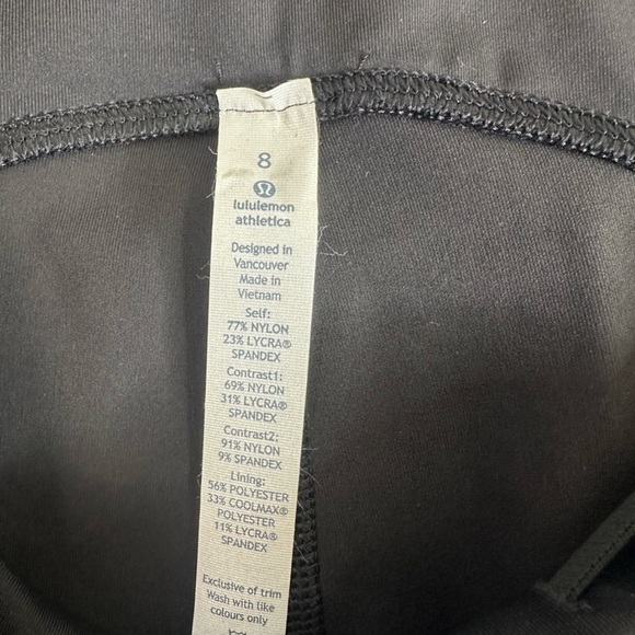 Lululemon Stash It Crop high rise leggings Black size 8 - Picture 4 of 4